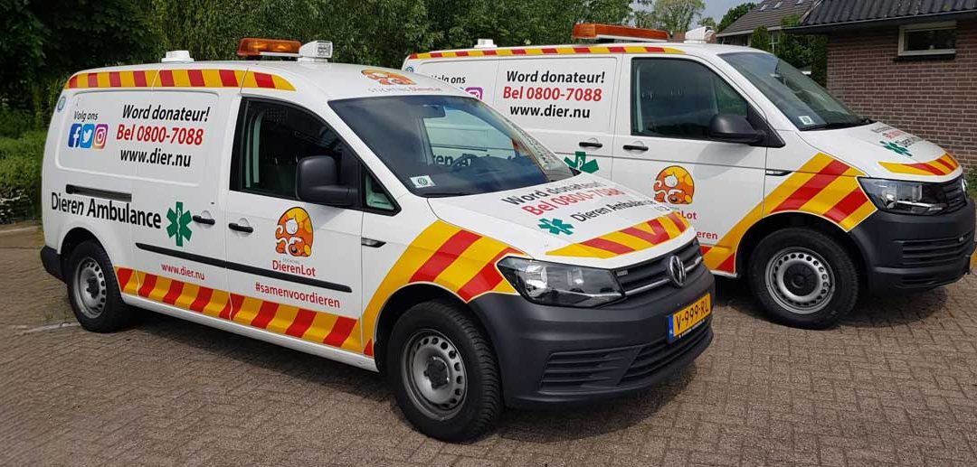 Ondersteuning van Dierenambulances via Stichting DierenLot
